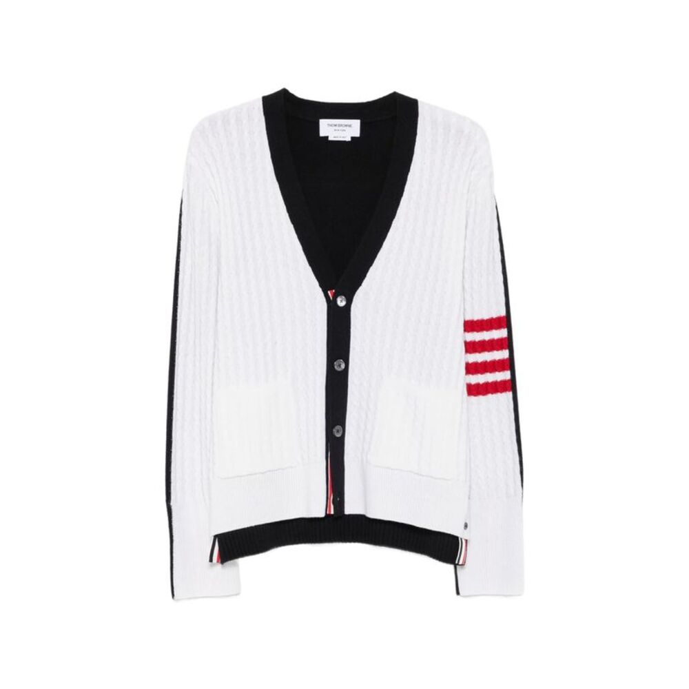 Thom Browne White Sweaters & Knitwear - Cardigans Men